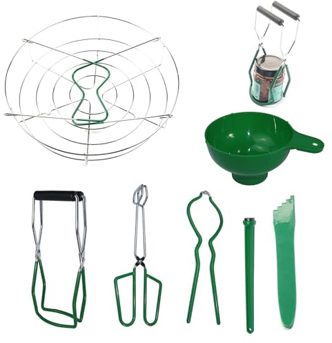 Generisch Lot de 7 pinces à canettes antidérapantes en polypropylène + PVC + acier, facile à nettoyer, convient pour la cuisine, la pâtisserie et la stérilisation des biberons