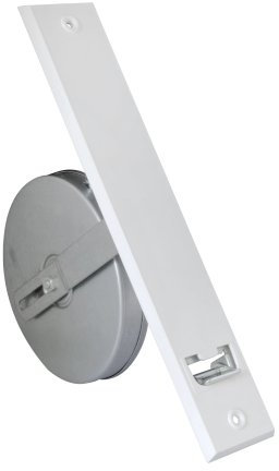 jarolift Avvolgitore da Incasso per Cinghia di Tapparelle, incl. Placca Copriavvolgitore in Plastica, Distanza tra i Fori 260 mm, Bianco