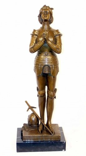Kunst & Ambiente - Jeanne d’Arc - Jungfrau von Orléans - Antike Statue - Dekorative Bronzeskulptur - Figuren online kaufen - Wohndeko - Innen