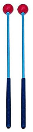 Par mazas metalófono soprano,Bola con anillo de fieltro de Ø 32mm. Longitud: 320 mm.