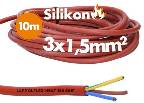 Lapp Kabel 0046014 Multicore unscreened cavo, temperatura resistente, per M, Rosso, 3 core, 16 AWG, 1.5 mm², 1