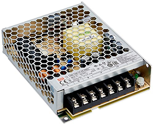 MEANWELL LRS-100-12 - Fuente de alimentación (12 V, CC), Color Negro