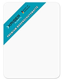 Premium Bodenschutzmatte transparent | TÜV-Zertifiziert | für Hartboden | 115 x 135 cm