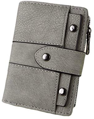 Oyccen Portefeuille en Cuir PU pour Femme Dames Court Porte Monnaie avec Poche Zippée Multi-Slots Porte Cartes