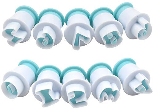 Netspower Ausstechform Ausstecher, Zahlen Federpresse Fondant Zubehör Tortendeko Backzubehör zum Professionelle Kekse Deko, Kuchendeko Backen Fondant Set für DIY Kuchen Kuchenliebhaber