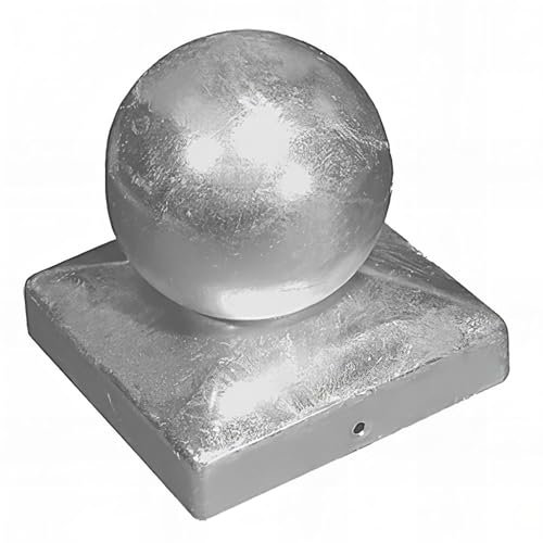Chapeau de poteau boule zingué à visser - 70 mm