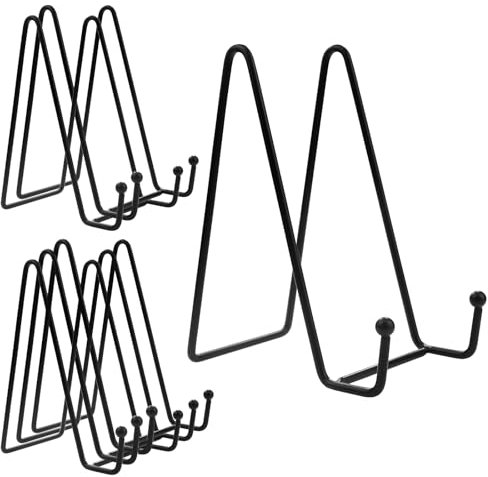 GZhaizhuan 6 Stk Display Ständer, Metall Tellerständer Staffelei Plattenhalter Displayständer für Foto, Bilder, Dekorative Tellerschale & Tabletop Art