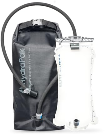 Hydrapak HydraSleeve - Insulated Sleeve with Shape-Shift Low-Profile Water Bladder/Reservoir for Hydration Backpacks, 3-Liter (100 oz.), High Flow Bite Valve, Safe & Reliable