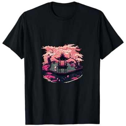 Arbres à fleurs de cerisier japonais style kawaii T-Shirt