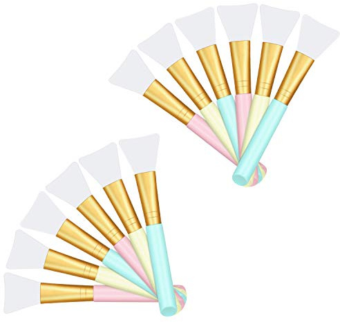 Desikixudy 12-teiliges Silikon-Maskenpinsel-Set, Maskenapplikatorpinsel, Mehrzweck-Pinsel, Butter-Applikator-Werkzeuge
