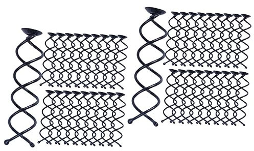 FRCOLOR 40pcs Hair Rings for Braids No Crease Hair Clips Women Accessories Spiral Bobby Pins