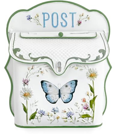 Z² BellaDecor Cassetta della posta vintage antracite cassetta della posta in stile retrò, anticato, decorazione da parete, in metallo, decorazione per esterni