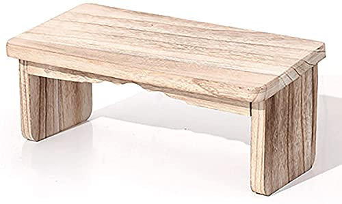 Samnuerly Meditationsbank klappbar, Yoga-Hocker aus Holz, originelle Meditationsbank, kniende Meditationsbank, Tiefe Meditation, faltbar, Meditationsbank, tragbar, Kniestuhl, Yoga-Stoo A