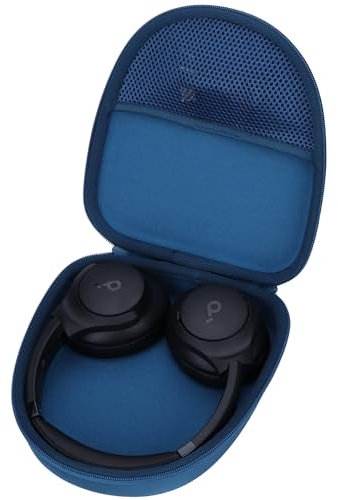 Lebakort Hard Carry Case Compatible with Anker Soundcore Life Q20 Q30 Q35 Q40 Q45 Q20+ Q20i Hybrid Active Noise Cancelling Headphones (Blue Case)