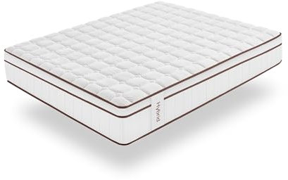 Moonia Hybrid-Matratze, 25 cm, Weiß, mehrere Komfortzonen, Core Spring-Technologie, für Betten geeignet, 160 x 200 cm