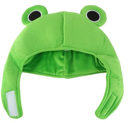 PACKOVE Plüsch-Frosch-Hut Frosch-Kopfbedeckung Frosch-Schal Mütze Frosch-Kostüm Hut Halloween-Tierkostüme Für Cosplay