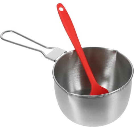 Garneck Ensemble De 2 Ustensiles En Acier Inoxydable Avec Casserole Marmite Multifonctionnelle Casserole À Main Marmite Pratique Ensemble De Marmites De Cuisine