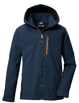 killtec Jungen Softshelljacke mit Kapuze KOW 226 BYS SFTSHLL JCKT, nachtblau, 152, 43515-000