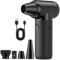 Compressed Air Duster - 180000RPM Electric Air Duster for Cleaning Keyboard&PC 3 Gears Adjustable Rechargeable Cordless Jet Dry Blower Air Blower for Car and Home-Replace Compressed Air Can