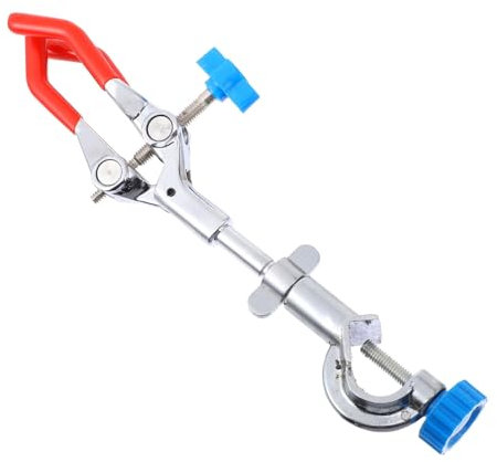 TOPPERFUN Prong Clamp Labor-einstellbar Ergonomisch Griff Laborhalter Für Kolben Kondensator Reagenzglas Retortenständer Universalklemme Robust Langlebig