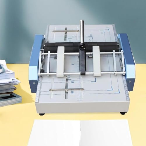 XINRISHENG Plieuse de brochures Automatique A3 Max 11.7 » × 16.5 » Plieuse et relieuse de Papier Plieuse de brochures Agrafeuse Machine d'agrafage