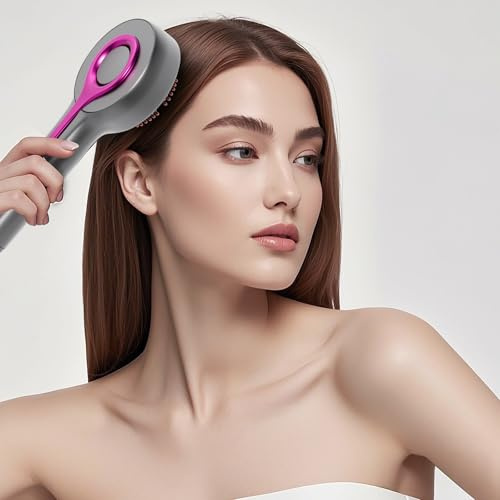 Kopfmassagegerät Elektrisch 2-in-1 Kopfhaut Massagebürste Elektrisch, Elektrische Haarbürste -Rotlicht Haarmassagebürste Elektrisch Scalp Massager, 3 Modi, 360° Knetmassage