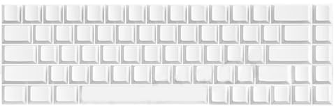 Fahoujs Altura Original 68 Teclas Blancas Keycaps Durabilidad Tapa Para Personalizar Teclados Mecánicos En Casa O Trabajo
