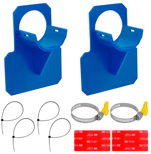 INHEMING Support de Tuyau de Piscine,Tuyaux pour Piscine Support Piscines Hors Sol Accessoire, Protection anti-torsion pour tuyau de piscine 30-37 mm （bleu）