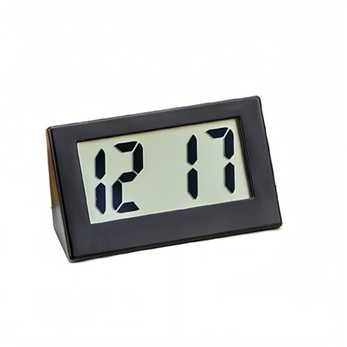 Small Digital Travel Clock,Small Travel Alarm Clock,Digital Clock Battery Powered Only,Mini Alarm Clocks for Heavy Sleepers Bedrooms Office,Travel Clocks Battery Operated,Battery Alarm Clock(Black)
