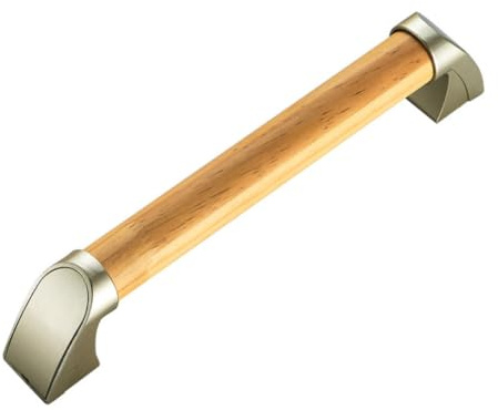 Haltegriff für die Dusche, Sicherheitshandlauf aus Holz, Badezimmer, rutschfester Haltegriff, 34 cm, Duschstange, Sicherheitsgriff, Holz, Toilette, rutschfester Handlauf