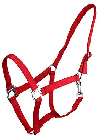 ARBO-INOX® Halfter mit Schiebeschnalle Stallhalfter Basic (Cob, rot)