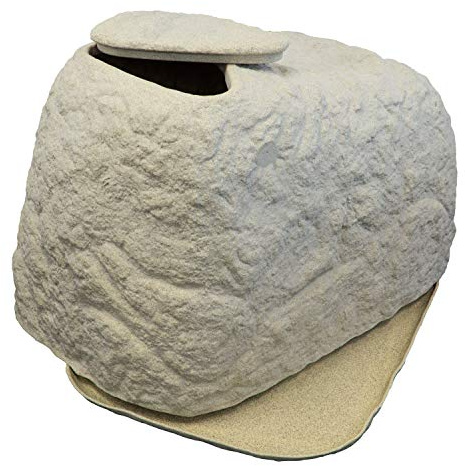 Braun GmbH Sandfilteranlage Abdeckung FLORANTIA CoverCave in Sandstein, Sandfilter Abdeckung für Poolfilter aus hochwertigem und witterungsbeständigem PE mit naturgetreuer Steinoptik