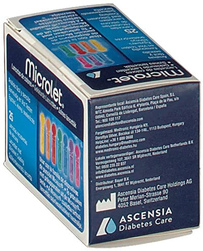 Microlet Colores 25 Lancetas