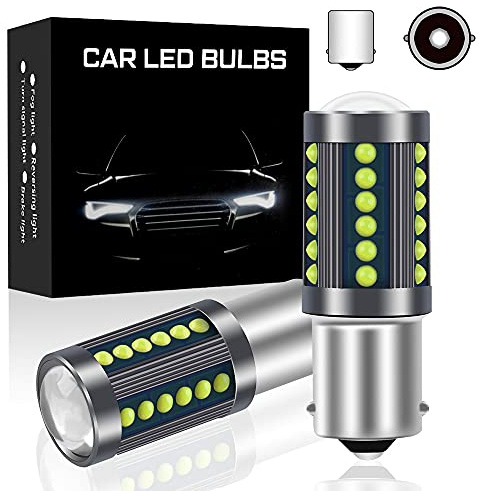 yifengshun 2 pezzi 1156 BA15S P21W Lampadine a LED bianche Luce di retromarcia 36SMD Aggiornamento Chip COB 500LM Luce di posizione a LED di riserva Luce di posizione per autoveicolo 12V