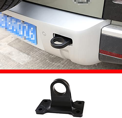 Crochet d'attelage de remorque robuste en alliage d'aluminium compatible avec LR Defender 90 110 2020-2022 Kit d'accessoires de remorquage (1 pièce, noir)