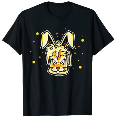 Chope à bière en verre pour Pâques - Motif lapin de Pâques T-Shirt