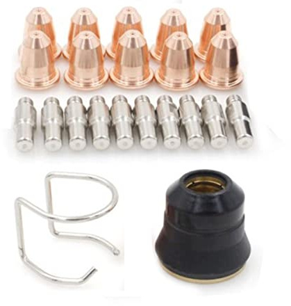 RANRAO Plasmaschneidbrenner Ersatzteile 22 Stück PD116-8 PR110 Plasmaschneidbrenner Verbrauchsmaterialien für Trafimet S45 S25