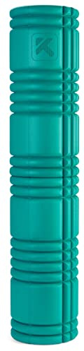 TriggerPoint Grid Patented Multi-Density Foam Massage Roller for Exercise, Deep Tissue and Muscle Recovery - Relieves Muscle Pain & Tightness, Improves Mobility & Circulation (26), Teal