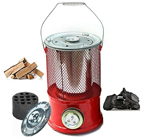 Réchaud à bois,Poêle à bois portable,multifonctionnel Réchaud de camping,Réchaud à charbon avec poignée de transport,Réchaud de camping non électrique pour chauffage et cuisine intérieur et extérieur