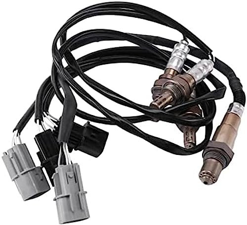 Sauerstoffsensor 4 Stück Sauerstoffsensor 1 Sensor 2 Bank 1 Bank 2, für 04-11 Mi-tsubishi Endeavour V6-3.8 615284518747, Silber