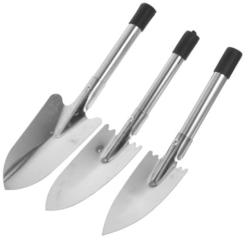 BESPORTBLE 3stücke Teiliges Gartenwerkzeug Ergonomischen Handtroweln Aus Rostfreiem Für Pflanzen Umpflanzen Und Bodenbearbeitung Ihrem Garten