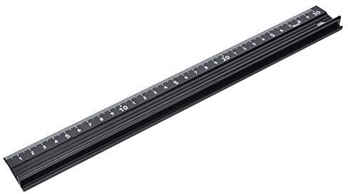 YDuupxe Règle de Coupe de Type L, Alliage D'aluminium, Règle de sécurité Artisanale en Métal, Outil de Mesure pour la Mesure de la Longueur, Coupe en Ligne Droite (Type L 30cm)
