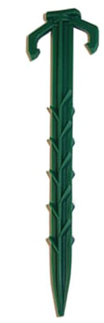 Made in U.S.A. Heavy Duty 6 inch Garden Stakes - Stronger Holding Power vs Metal Landscape Stakes Biodegradable Over Time (No More Rusting Metal) (6 inch, 12, Stakes)