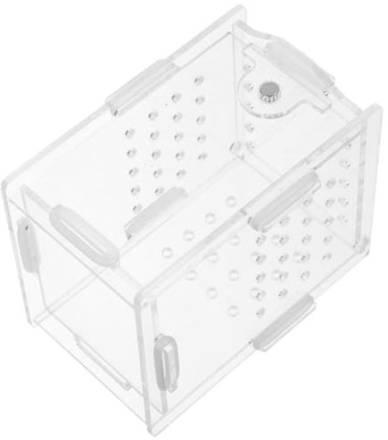 Sosoport Feuchtigkeitsspendende Eidechsenzuchtbox Acryl-reptiliennest Versteck Fütterungsloch Für Einfache Wartung