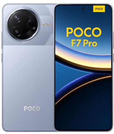 XIAOMI Smartphone POCO F7 Pro, 12+256, Blue, Batterie 6000mAh, HyperCharge 90W, HyperAI (Chargeur Non Inclus)