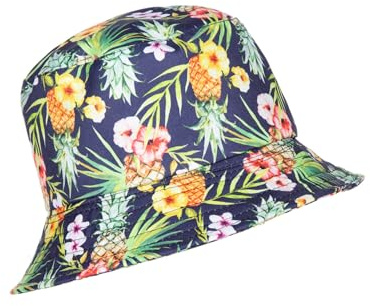 WILBERS & WILBERS - Fischerhut für Erwachsene | Sommerliches Motiv, Anglerhut, Sonnenhut, Accessoire für Party Outfit, Festival