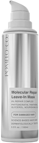 Pomélo+Co. Molecular Repair Leave-in Haarmaske 100ml - 9% Repair-Complex | Haar Maske für geschädigtes Haar ohne Ausspülen für Glanz - Pflege und Stärke - Leave in Kur für brüchiges Haar