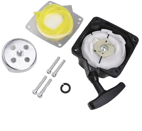 Kit de démarrage avec plaque de traction pour un démarrage facile des débroussailleuses et tondeuses à gazon. Design haute durabilité