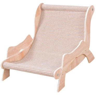 F Fityle Hamaca para Gatos, sillón rascador, Acogedor, Mueble Decorativo para Descansar y tumbarse, Cama rascadora de sisal para Gatos de Interior, 45.5 X 38 X 30 Cm