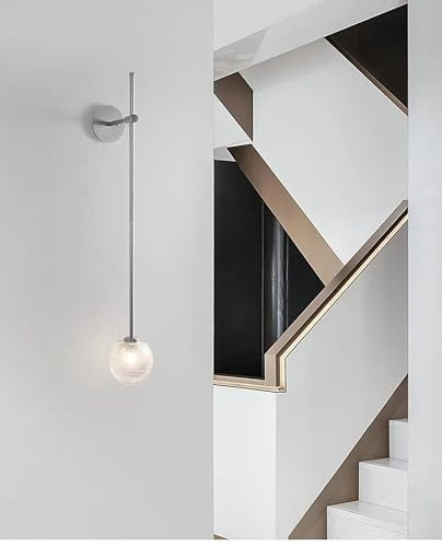 Sweet taize Lámpara de Pared Minimalista para Dormitorio, Estudio, mesita de Noche, Sala de Estar, Fondo de Pared, LED, Vidrio de Burbujas, lámparas Decorativas, Simple